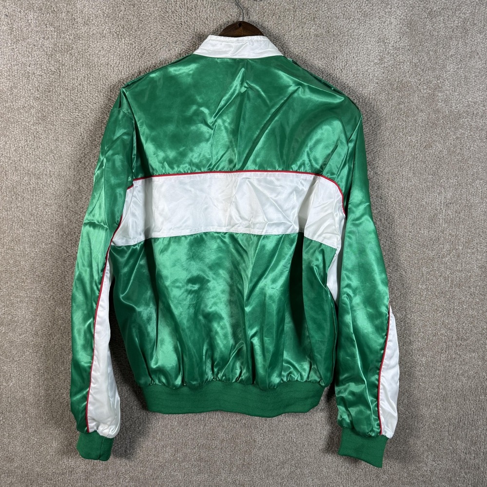 Vintage Mountain Dew Southern 500 Jacket Mens Large Green NASCAR Holloway 90s - Picture 13 of 14